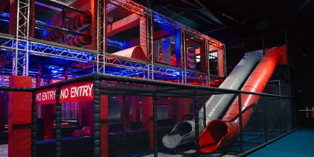 Ultimate Warriors adventure park - soft play slides